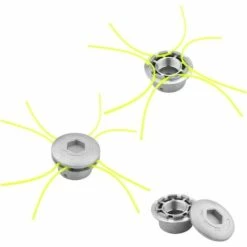 OSQI Tête De Débroussailleuse En Fil D'aluminium, Accessoire De Débroussailleuse Universel Avec 4 Lignes Pour Tondeuse à Gazon, 72 X 44,5 Mm -Débroussailleuse Soldes Magasin 65501777 2