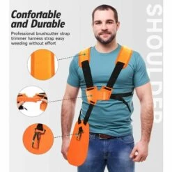 OSQI Tondeuse à Fronde - Tondeuse à Harnais à Double épaule Avec Ceinture En Nylon Durable Réglable Pour Débroussailleuse Ou Jardinage (pour STIHL FS, Tondeuse De La Série Km) 8 OSQI Tondeuse à Fronde - Tondeuse à Harnais à Double épaule Avec Ceinture En Nylon Durable Réglable Pour Débroussailleuse Ou Jardinage (pour STIHL FS, Tondeuse De La Série Km) -Débroussailleuse Soldes Magasin 65502049 2