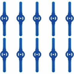 OSQI Lame De Coupe-bordure En Plastique, 10 Lames De Coupe En Plastique Remplacent L'ensemble D'outils De Coupe-herbe Sans Fil, Lames De Rechange En Plastique Pour Tondeuse à Gazon（Bleu）