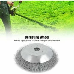 HELLO KITTY BAIN Lame De Tête De Tondeuse Universelle Brosse Rotative Pour Mauvaises Herbes à Roue Métallique De 8 Pouces, Pour Outil De Jardin -Débroussailleuse Soldes Magasin 65623460 4