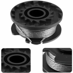 BAICCCF Accessoire Pour Débroussailleuse Bobine De Débroussailleuse Compatible Avec Bosch Easygrasscut 23, (2 Bobines + 1 Capuchon) -Débroussailleuse Soldes Magasin 65669461 3