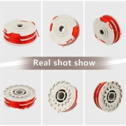 BAICCCF Accessoire Pour Débroussailleuse Double Bobine D'alimentation Automatique Et Fil De Débroussailleuse Compatible Flymo Fly021 -Débroussailleuse Soldes Magasin 65669511 4