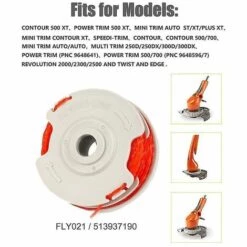 BAICCCF Accessoire Pour Débroussailleuse Double Bobine D'alimentation Automatique Et Fil De Débroussailleuse Compatible Flymo Fly021 -Débroussailleuse Soldes Magasin 65669511 5