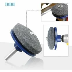 BAICCCF Accessoire Pour Débroussailleuse Affûteur De Lame De Tondeuse à Gazon 5 Pièces Compatible Avec N'importe Quelle Perceuse à Main Perceuse électrique -Débroussailleuse Soldes Magasin 65669586 4