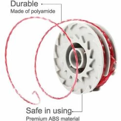 BAICCCF Accessoire Pour Débroussailleuse Lot De 8 Bobines Et Lignes De Débroussailleuse à Double Alimentation Automatique Compatibles Avec Flymo Fly021 -Débroussailleuse Soldes Magasin 65669714 2
