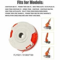 BAICCCF Accessoire Pour Débroussailleuse Lot De 8 Bobines Et Lignes De Débroussailleuse à Double Alimentation Automatique Compatibles Avec Flymo Fly021 -Débroussailleuse Soldes Magasin 65669714 4