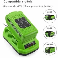 BAICCCF Accessoire Pour Débroussailleuse Chargeur De Batterie Au Lithium 40 V Compatible Avec La Prise EU De Batterie Li-ion Greenworks 40 V 9 BAICCCF Accessoire Pour Débroussailleuse Chargeur De Batterie Au Lithium 40 V Compatible Avec La Prise EU De Batterie Li-ion Greenworks 40 V -Débroussailleuse Soldes Magasin 65669799 4