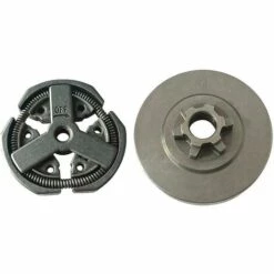 BAICCCF Accessoire Pour Débroussailleuse Tambour D'embrayage 3/8 Et Embrayage Et Roulement à Aiguilles Compatibles Avec La Tronçonneuse Chinoise 3800 -Débroussailleuse Soldes Magasin 65669813 2