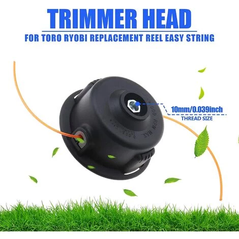 LADACèE Capuchon De Tête De Débroussailleuse Compatible Avec Toro Ryobi Stihl Echo Homelite Makita 308923013 120950010 - M10 4 LADACèE Capuchon De Tête De Débroussailleuse Compatible Avec Toro Ryobi Stihl Echo Homelite Makita 308923013 120950010 - M10 – Image 2