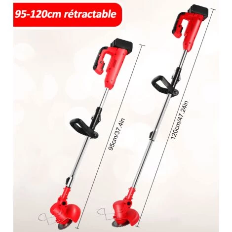 MAGICFOX Débroussailleuse Sans Fil 21V - Coupe Bordures Avec Capot De Protection, 2 Batteries Et Chargeur Pour Jardin, Léger Et Facile 4 MAGICFOX Débroussailleuse Sans Fil 21V - Coupe Bordures Avec Capot De Protection, 2 Batteries Et Chargeur Pour Jardin, Léger Et Facile – Image 2