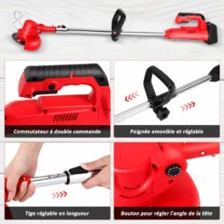 MAGICFOX Débroussailleuse Sans Fil 21V - Coupe Bordures Avec Capot De Protection, 2 Batteries Et Chargeur Pour Jardin, Léger Et Facile 9 MAGICFOX Débroussailleuse Sans Fil 21V - Coupe Bordures Avec Capot De Protection, 2 Batteries Et Chargeur Pour Jardin, Léger Et Facile -Débroussailleuse Soldes Magasin 65747146 4