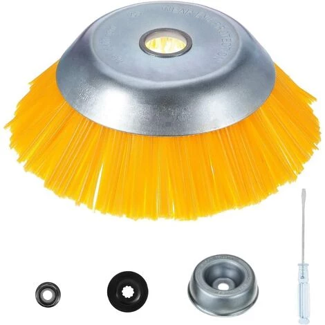 MONLY Brosse Desherbage Debroussailleuse 8 Pouce, Tete Brosse Désherbage En Nylon, Tête De Désherbage Rotative Ronde, Pour Outils De Pelouse Jardin Agriculture 3 MONLY Brosse Desherbage Debroussailleuse 8 Pouce, Tete Brosse Désherbage En Nylon, Tête De Désherbage Rotative Ronde, Pour Outils De Pelouse Jardin Agriculture