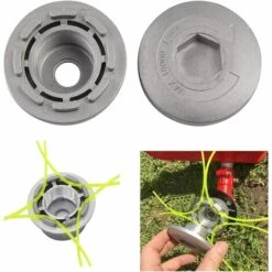 PERLE RARE Tête De Coupe-Herbe En Aluminium Tondeuse D'herbe Tête Faucheuse Pour Accessoires De Tondeuse à Gazon Pour Jardin, Pelouse, Patio -Débroussailleuse Soldes Magasin 65796714 3