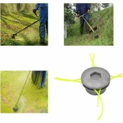 PERLE RARE Tête De Coupe-Herbe En Aluminium Tondeuse D'herbe Tête Faucheuse Pour Accessoires De Tondeuse à Gazon Pour Jardin, Pelouse, Patio -Débroussailleuse Soldes Magasin 65796714 4