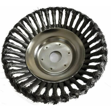 KAEJYIUT Tête Brosse Désherbage Avec Contre-écrou Pour Débroussailleuse, Plateau Désherbage En Fil D'acier Universel, Tête D'herbe Roue Au Manganèse Brosse Pièces De Rechange, 150 X 25,4 Mm 4 KAEJYIUT Tête Brosse Désherbage Avec Contre-écrou Pour Débroussailleuse, Plateau Désherbage En Fil D'acier Universel, Tête D'herbe Roue Au Manganèse Brosse Pièces De Rechange, 150 X 25,4 Mm – Image 2