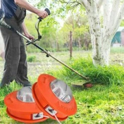 KAEJYIUT Tête De Fil Pour Débroussailleuse, Bobine De Fil, Accessoire M10 X 1,25 Mm, Tête En Aluminium épaisse, Sans Démontage -Débroussailleuse Soldes Magasin 65822574 5