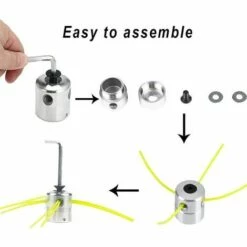 KAEJYIUT 2PCS Débroussailleuse, Tête De Coupe En Aluminium, Têtes D'herbe Têtes De Coupe En Aluminium, Couper La Tête De Coupe De La à Gazon, Pour Accessoires De Tondeuse à Gazon 11 KAEJYIUT 2PCS Débroussailleuse, Tête De Coupe En Aluminium, Têtes D'herbe Têtes De Coupe En Aluminium, Couper La Tête De Coupe De La à Gazon, Pour Accessoires De Tondeuse à Gazon -Débroussailleuse Soldes Magasin 65853129 5