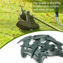 DONTODENT Lot De 24 Lames De Coupe-herbe De Rechange Pour Débroussailleuse Bosch Durablade Art 23-18 Li Art 26-18 Li, Vert -Débroussailleuse Soldes Magasin 65869247 5