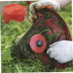 QERSTA Accessoires De Tondeuse à Gazon, Couvercle De Capuchon De Bobine De Strimmer Compatible Avec Black Decker GL7033 GL8033 GL9035 Cutter Herbe 90583594 -Débroussailleuse Soldes Magasin 65916404 3