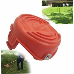 QERSTA Accessoires De Tondeuse à Gazon, Couvercle De Capuchon De Bobine De Strimmer Compatible Avec Black Decker GL7033 GL8033 GL9035 Cutter Herbe 90583594 -Débroussailleuse Soldes Magasin 65916404 4