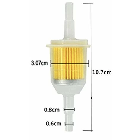 DONTODENT 10 Pcs Filtre à Carburant Universel Carburant Rapide De Filtre à Essence De 6-8mm 6 DONTODENT 10 Pcs Filtre à Carburant Universel Carburant Rapide De Filtre à Essence De 6-8mm – Image 4