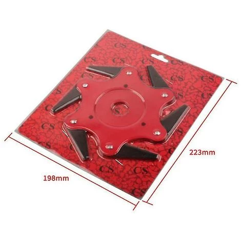BDD Tête De Désherbeur à Six Lames Pour Tondeuse à Gazon (rouge) 5 BDD Tête De Désherbeur à Six Lames Pour Tondeuse à Gazon (rouge) – Image 3
