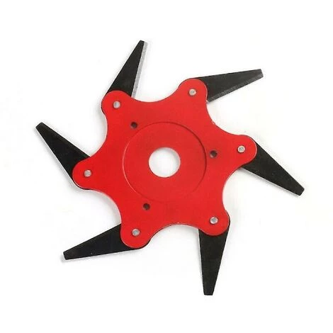 BDD Tête De Désherbeur à Six Lames Pour Tondeuse à Gazon (rouge) 7 BDD Tête De Désherbeur à Six Lames Pour Tondeuse à Gazon (rouge) – Image 5