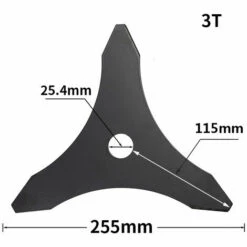 OSQI Lame De Débroussailleuse à Trois Dents, Tranchant De 255 Mm, Alésage : 25,4 Mm -Débroussailleuse Soldes Magasin 65988254 2