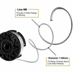 MEZHENG Remplace La Tête De Tonte à Fil De Tonte à Bobine BLACK+DECKER AF-100 -Débroussailleuse Soldes Magasin 66031729 3