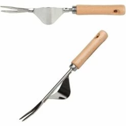 DONTODENT Outil De Jardinage Désherbeur à Main En Acier Inoxydable 2 Stk, Outil De Désherbage Géré Par Extracteur De Mauvaises Herbes Pour Pelouse De Jardin -Débroussailleuse Soldes Magasin 66134062 2