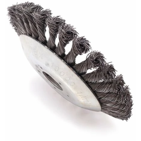 KAEJYIUT Tête De Débroussailleuse Conique En Fil De Fer Noué Pour Tondeuse à Gazon - Plateau De Désherbage En Métal Pour Débroussailleuse (Diamètre Extérieur150mm, Trou Intérieur 25mm) 3 KAEJYIUT Tête De Débroussailleuse Conique En Fil De Fer Noué Pour Tondeuse à Gazon - Plateau De Désherbage En Métal Pour Débroussailleuse (Diamètre Extérieur150mm, Trou Intérieur 25mm)