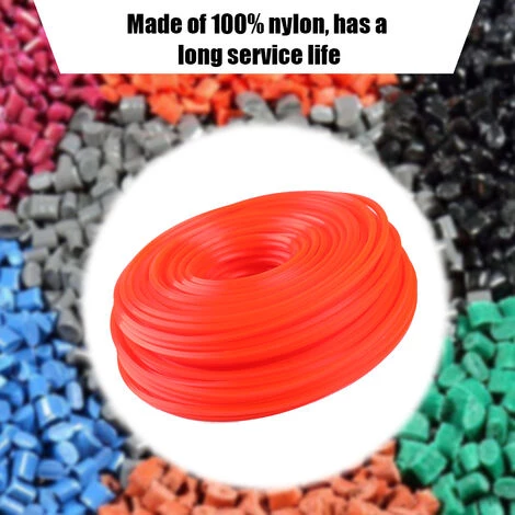 LIFCAUSAL Tondeuse à Fil En Nylon De Qualité Professionnelle Débroussailleuse Débroussailleuse Fil De Tonte Accessoire De Tondeuse à Gazon 2.7mm * 80000mm Carré 7 LIFCAUSAL Tondeuse à Fil En Nylon De Qualité Professionnelle Débroussailleuse Débroussailleuse Fil De Tonte Accessoire De Tondeuse à Gazon 2.7mm * 80000mm Carré – Image 5