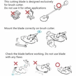 LIFCAUSAL 40T 255mm Diamètre Alliage Tondeuse À Gazon Débroussailleuse Lame Tondeuse Accessoires Outil -Débroussailleuse Soldes Magasin 66372973 5