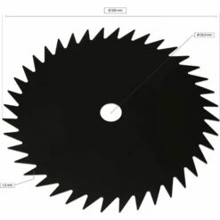 Lame à Dents Compatible Avec La Plupart Des Débroussailleuses (255 X 40) Noir,Adélala -Débroussailleuse Soldes Magasin 66380337 2