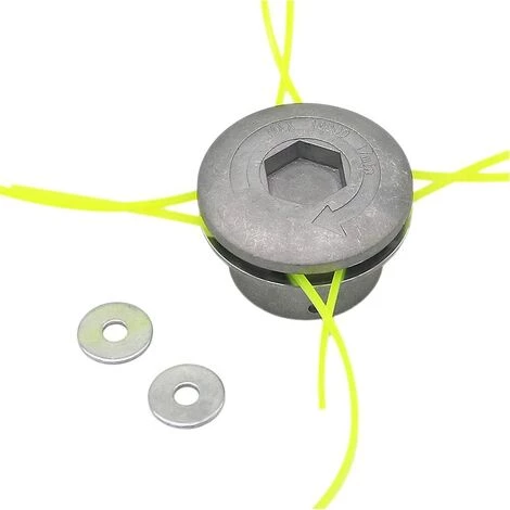 Aluminium Fils Tête Coupe-bordure Tête Double Fil Bobine Tête Fil Nylon Pour Débroussailleuse à Essence Tondeuse à Gazon,Adélala 3 Aluminium Fils Tête Coupe-bordure Tête Double Fil Bobine Tête Fil Nylon Pour Débroussailleuse à Essence Tondeuse à Gazon,Adélala