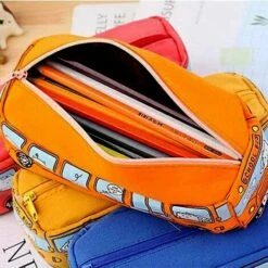 BENOBBY KIDS Trousse Bus Petit Animal, Sac à Crayons Pour Voiture En Toile De Grande Capacité, Personnalisé Grande Capacité Mignon étui à Crayons, Trousse D'autobus Scolaire Mignonne, Pour Garçons Et Filles -Débroussailleuse Soldes Magasin 66626790 5