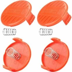 GRID COOL Capuchons De Bobine, Capuchons De Bobine 4 Pièces Capuchon De Bobine De Tondeuse, Accessoires De Débroussailleuse, Capuchons De Bobine En ABS Pour Black-Decker, Tondeuse à Gazon Rc-100-P -Débroussailleuse Soldes Magasin 66756948 3