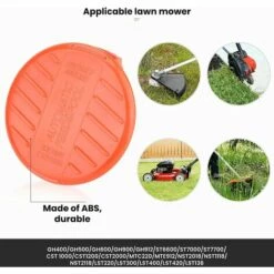 GRID COOL Capuchons De Bobine, Capuchons De Bobine 4 Pièces Capuchon De Bobine De Tondeuse, Accessoires De Débroussailleuse, Capuchons De Bobine En ABS Pour Black-Decker, Tondeuse à Gazon Rc-100-P -Débroussailleuse Soldes Magasin 66756948 5