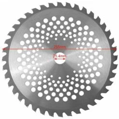 GRID COOL Lame De Débroussailleuse Lames De Scie à Bois De 40 Dents 1'' Diamètre De L'alésage 10'' Lames à Pointe En Carbure Pour L'herbe De Jardin 1,5 X 255 X 25,4mm -Débroussailleuse Soldes Magasin 66757452 2