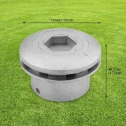 GRID COOL Tete Debroussailleuse Universelle, Tete Debroussailleuse 4 Fils, Aluminium Tete Fil Débroussailleuse Accessoire De Débroussailleuse Pour Tondeuse à Gazon, 72 X 44.5 Mm -Débroussailleuse Soldes Magasin 66757651 2