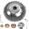 BF 6 Pouces Tete Debroussailleuse Universelle, 150mm*25.4mm Brosse De Desherbage Pour Debroussailleuse, Brosse à Désherber De Mauvaises Herbes Ronde, Pour Pelouse Jardin ​Agriculture