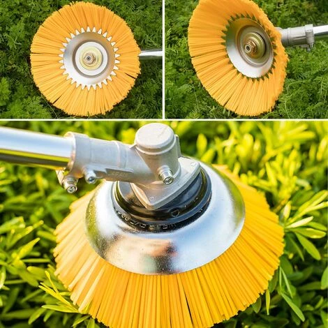 BF Brosse Desherbage Debroussailleuse 8 Pouce, Tete Brosse Désherbage En Nylon, Tête De Désherbage Rotative Ronde, Pour Outils De Pelouse Jardin Agriculture 7 BF Brosse Desherbage Debroussailleuse 8 Pouce, Tete Brosse Désherbage En Nylon, Tête De Désherbage Rotative Ronde, Pour Outils De Pelouse Jardin Agriculture – Image 5