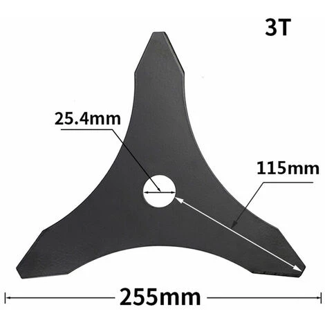 FLETéçA 12"x 3T Lame De Débroussailleuse Avec Kit D'entretien D'accessoire D'adaptateur De Lame De Tondeuse à Gazon De Machine De Jardinage Pour Mauvaises Herbes Fraîches Et Tondeuse. 4 FLETéçA 12"x 3T Lame De Débroussailleuse Avec Kit D'entretien D'accessoire D'adaptateur De Lame De Tondeuse à Gazon De Machine De Jardinage Pour Mauvaises Herbes Fraîches Et Tondeuse. – Image 2