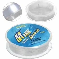 FVO Ligne De Pêche En Nylon,100 Mètres Fil De Pêche Monofilament En Nylon,environ 0.27 Mm De Diamètre Ligne De Pêche En Fil De Nylon Clair.(2.5bleu) -Débroussailleuse Soldes Magasin 66999812 3