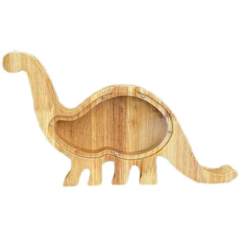 DECKON Animal En Bois Forme De Dinosaure Piggy Bank Money Saving Box Enfants Cadeau Décoration De La Maison Brachiosaurus 4 DECKON Animal En Bois Forme De Dinosaure Piggy Bank Money Saving Box Enfants Cadeau Décoration De La Maison Brachiosaurus – Image 2