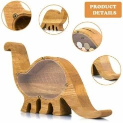 DECKON Animal En Bois Forme De Dinosaure Piggy Bank Money Saving Box Enfants Cadeau Décoration De La Maison Brachiosaurus 10 DECKON Animal En Bois Forme De Dinosaure Piggy Bank Money Saving Box Enfants Cadeau Décoration De La Maison Brachiosaurus -Débroussailleuse Soldes Magasin 67240891 4