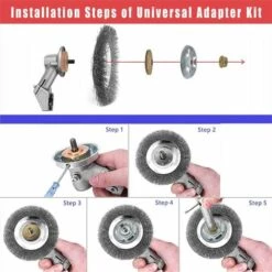 OCXIN Débroussailleuse à Mauvaises Herbes, Brosse à Mauvaises Herbes De 150 Mm * 25,4 Mm, Accessoires De Débroussailleuse Professionnels, élimination Efficace De La Mousse à Brosse Métallique Fine, élimination De La Rouille, Désherbage (6 Pouces) -Débroussailleuse Soldes Magasin 67280020 3