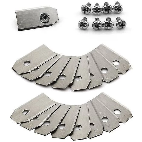 DONTODENT Lame De Couteau En Titane 30 Pièces Pour Husqvarna Automower, Gardena, Meec Silver- 3 DONTODENT Lame De Couteau En Titane 30 Pièces Pour Husqvarna Automower, Gardena, Meec Silver-