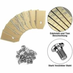 DONTODENT Lame De Couteau En Titane 30 Pièces Pour Husqvarna Automower, Gardena, Meec Silver- 11 DONTODENT Lame De Couteau En Titane 30 Pièces Pour Husqvarna Automower, Gardena, Meec Silver- -Débroussailleuse Soldes Magasin 67291614 5