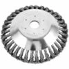REGALOS Tête De Débroussailleuse Conique En Fil Acier Massif De Fer Noué De 150 Mm Pour Tondeuse à Gazon - Plateau De Désherbage Jardin Et Mauvaises Herbes, Brosse Rotative De Rechange Pour Tonte -Débroussailleuse Soldes Magasin 67332337 1